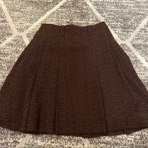 Burberry Brown Lace Skirt Size 6